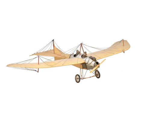 A well-executed model of a First World War German Fighter/Bomber Etrich Tauber aeroplane, with fitted aero engine and propell