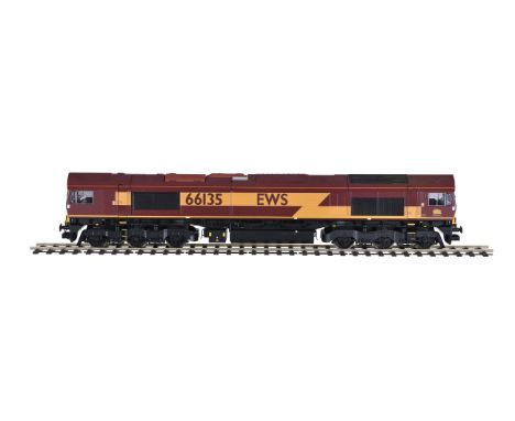A gauge 1 Freightliner, Aristocraft G gauge catalogue No ART-23201 EMD.  1/29th scale Class 66 diesel locomotive EWS No 66135