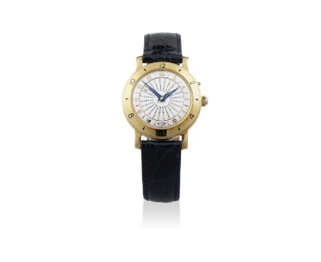 Tissot. An early 18K gold bumper automatic world time wristwatchModel: NavigatorReference: OR 4001Date: Circa 1955Movement: P
