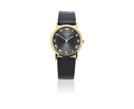 Patek Philippe. An 18K gold manual wind wristwatch retailed by GübelinModel: CalatravaReference: 3520Date: Circa 1968Movement