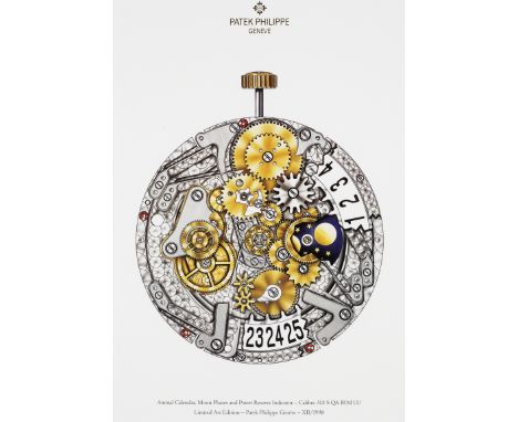 A collection of six framed Limited Edition Patek Philippe lithographs depicting various calibresComprising of illustrations o