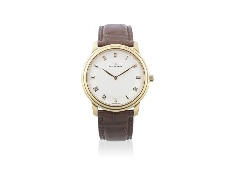 Blancpain. An 18K rose gold manual wind wristwatchModel: VilleretDate: Circa 2010Movement: 18-jewel Cal.21 manual wind, adjus