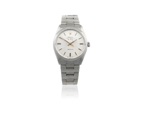 Rolex. A stainless steel automatic bracelet watchModel: Air-KingReference: 5500Date: Circa 1959Movement: 25-jewel Cal.1530 au