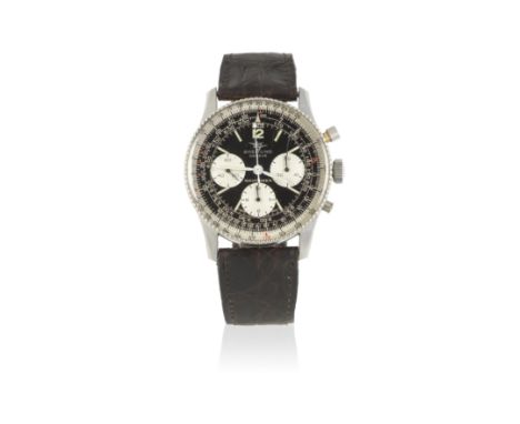 Breitling. A stainless steel manual wind chronograph wristwatchModel: NavitimerReference: 806Date: Circa 1965Movement: 17-jew