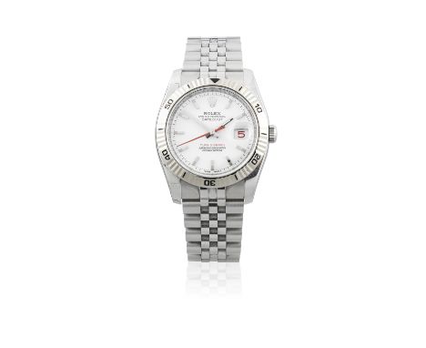 Rolex. A stainless steel and white gold automatic calendar bracelet watchModel: Datejust Turn-O-GraphReference: 116264Date: C