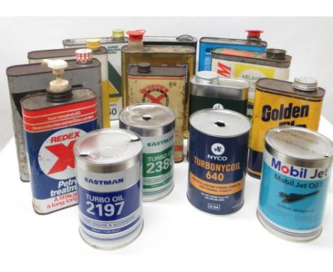 Mixed collection of oil cans from BP, Yacco, Elf, etc (qty) 