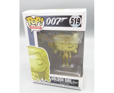 007 James Bond Goldfinger Pop Vinyl collectable signed to box cover by Shirley Eaton 