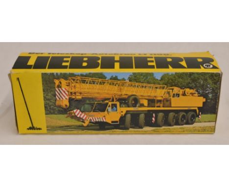 Boxed 1/50 scale diecast Liebherr LT1100 Aotokran mobile telescopic crane model by Conrad (model no 2072). Model in overall f