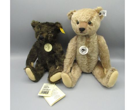 Steiff Classic 1908 teddy bear in light brown mohair, limited edition 403/1908, with certificate, H25cm, and a Steiff Classic