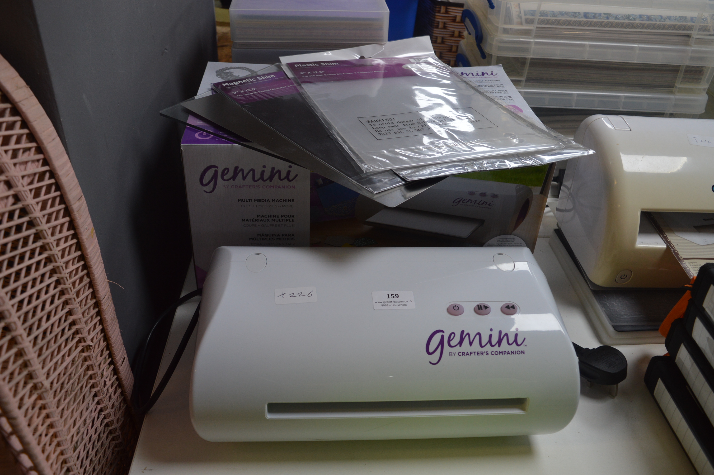 Gemini Electric Embossing and Die Cutting Machine (As New in Box with