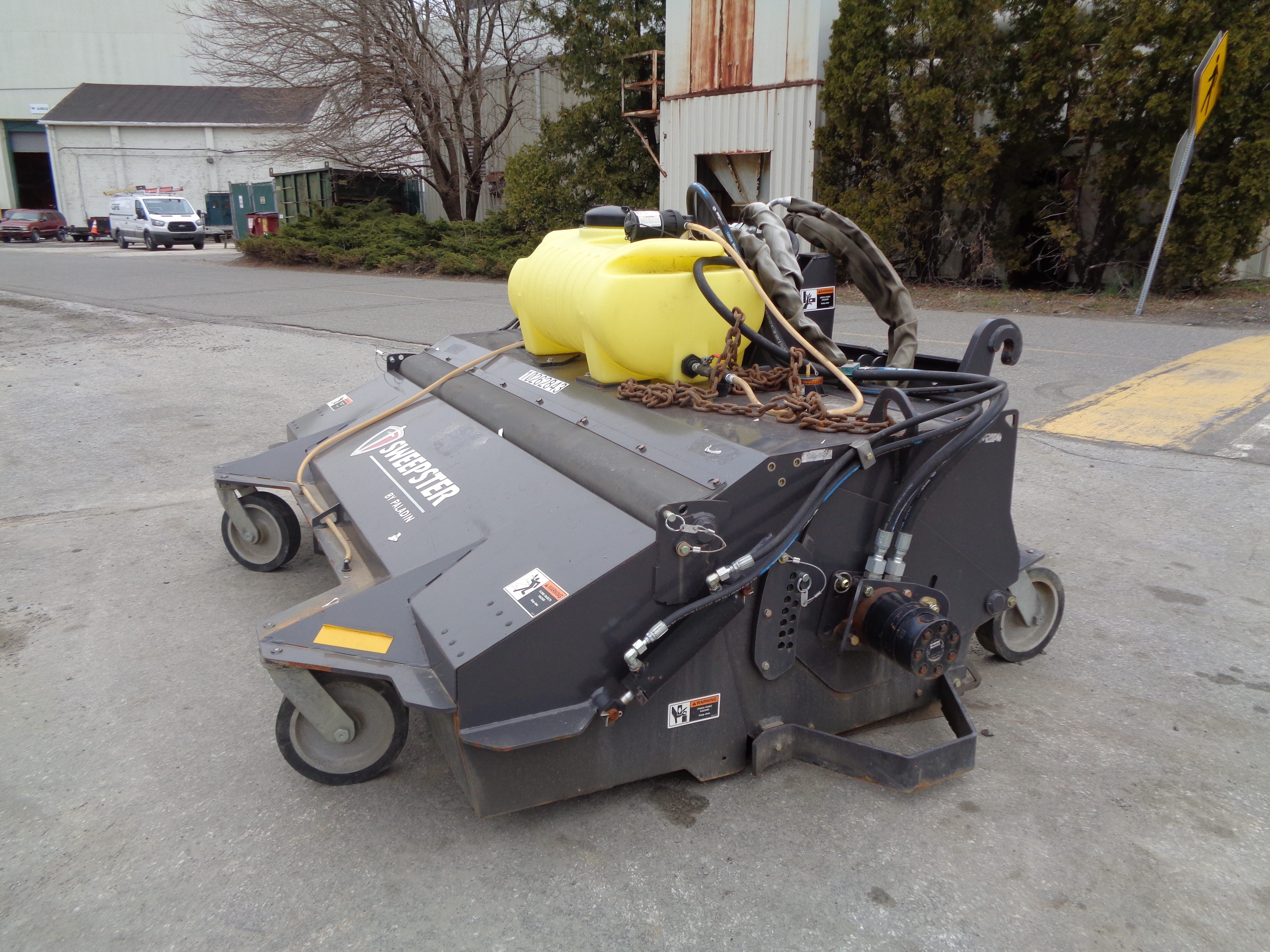 Wheel Loader Sweeper Attachment Paladin Sweepster Model 20385M0733 SN