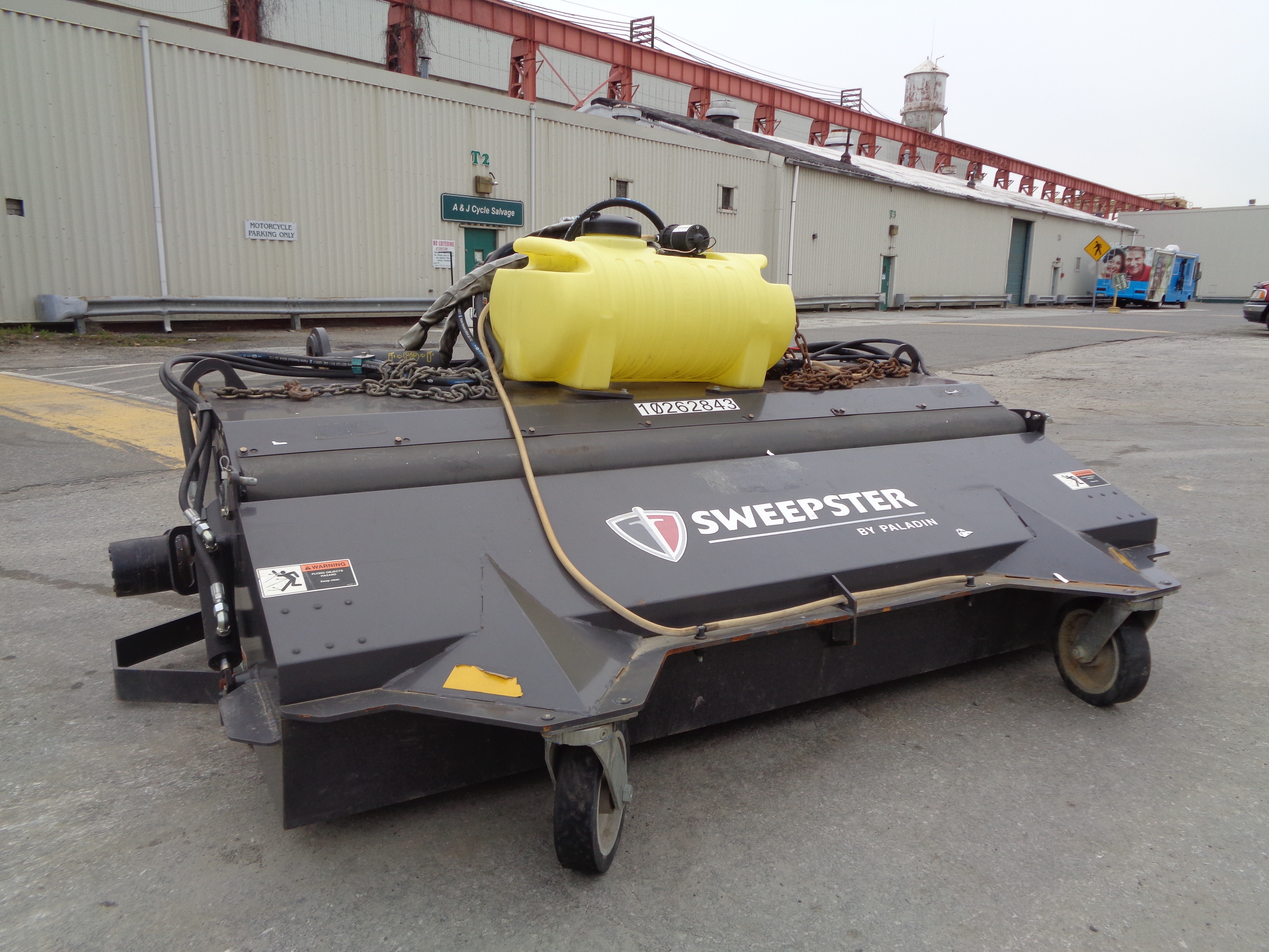 Wheel Loader Sweeper Attachment Paladin Sweepster Model 20385M0733 SN