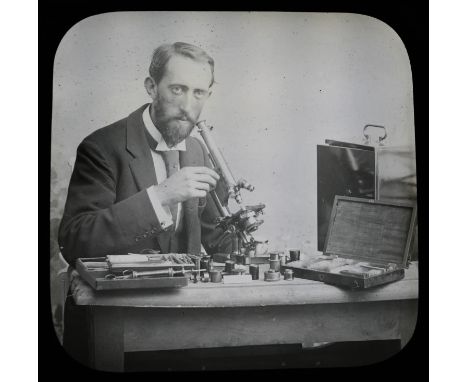 Magic Lantern Slides - Miscellaneous, including natural history, social history, etc., cased, [approx. 115] 