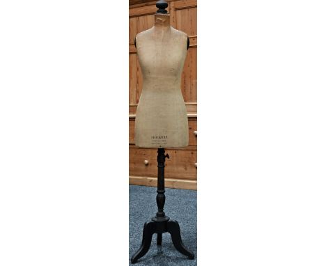An early 20th century dressmaker's mannequin, by Stockman of London and Paris, Breveté S.G.D.G., stamped, the lady's waist 31