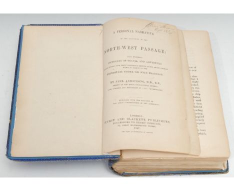 Travel - Arctic Exploration, Armstrong (Alex., M.D., R.N.), A Personal Narrative of the Discovery of the North-West Passge [.