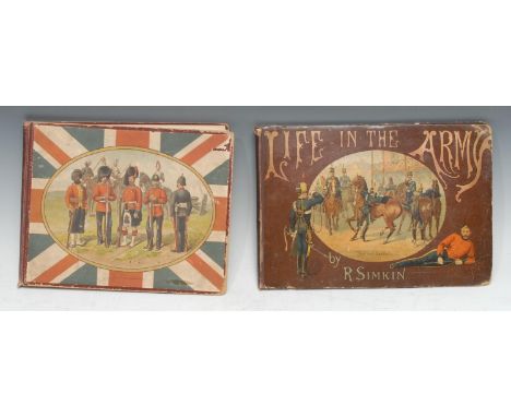 Militaria - Simkin (Richard, illustrator): Life in the Army, Every-Day Incidents in Camp, Field, and Quarters [...], London: 