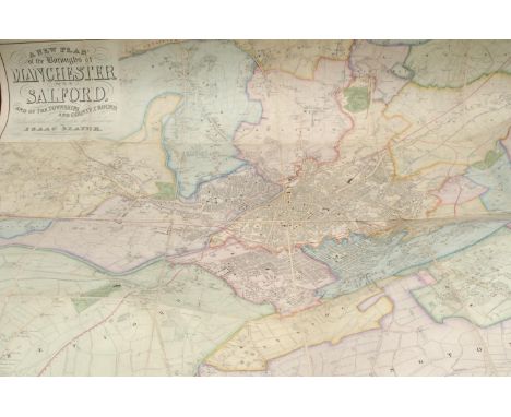 Manchester and Lancashire - No. 43, London: Published by G. &amp; J. Cary, January 1st, 1832, hand-coloured engraving over tw