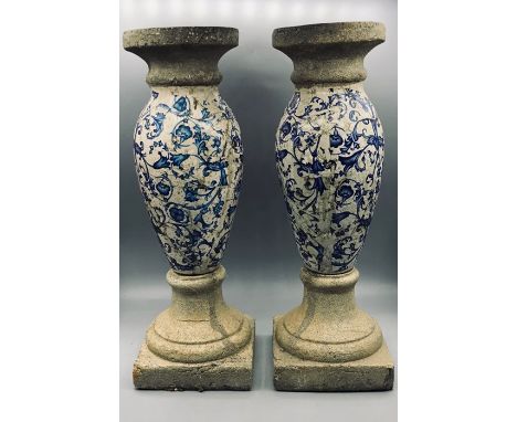 A pair of Vintage French cup conservatory stands.