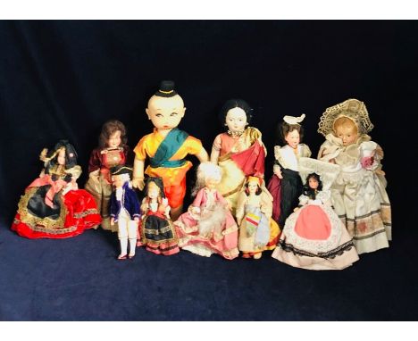 A selection of Vintage and Antique dolls