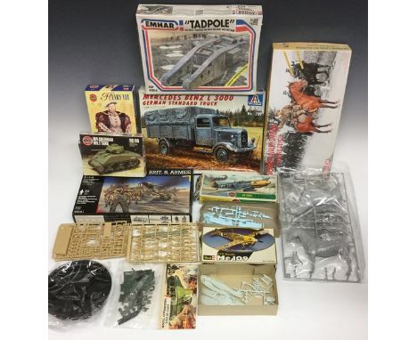 Model Kits - Dragon German Cavalry Division 1615 Florian Geyer;  Revell 1:72 Stuart MK1 British 8th Army, No03151; H49 Messer