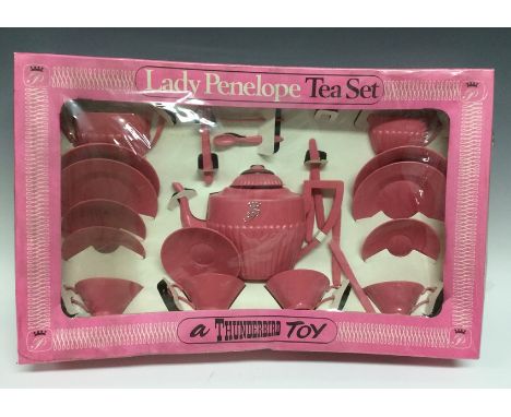 J Rosenthal Toys (JR21) -  a 1960s Thunderbirds Toy Lady Penelope 29 piece Tea Set, comprising teapot, milk jug, sugar bowl, 