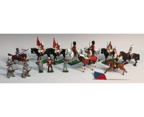 Britain's Toys - Modern Issues - 8839 27th Light Cavalry (Madras), boxed;  Life Guards mounted; mounted Drummer etc unboxed (