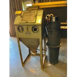 Econoline 2-Hole Reach In Type Blast Cabinet, Cyclone Reclaim Unit, Model RA-24-0, S/N E-86-3731