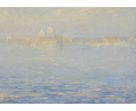 *John Miller (1931-2002)La Santa Maria della Salute, Venice from across the Lagoonsigned l.r. and inscribed and signed verso,