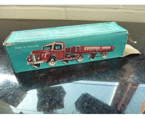 A BOXED CHAD VALLEY WEE-KIN TINPLATE CLOCKWORK COMMER-HANDS ARTICULATED LORRY, No.242, 1:43 scale, originally produced as a p