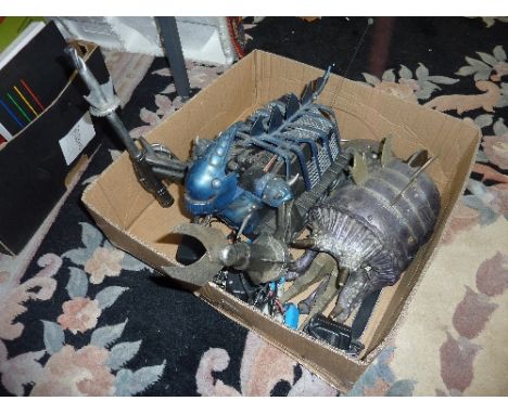 TWO UNBOXED B.B.C 'ROBOT WARS' RADIO CONTROL ROBOT MODELS, 'Sir Killalot' and 'Matilda', not tested