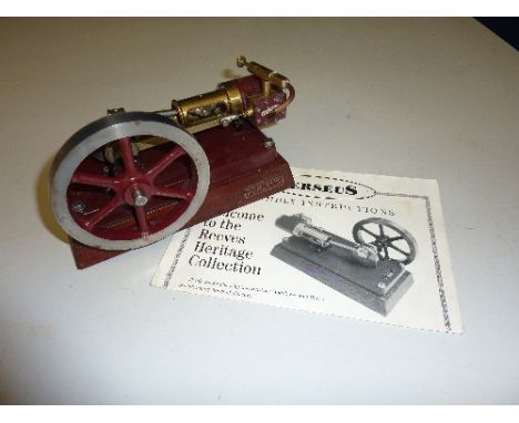 AN ASSEMBLED REEVES HERITAGE COLLECTION 'PERSEUS' LIVE STEAM/AIR STATIONARY ENGINE KIT, Heritage No.P021, not tested, complet