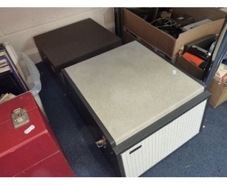 HACKER GONDOLIER RECORD PLAYER, and an AEL Audio Record Player (2)