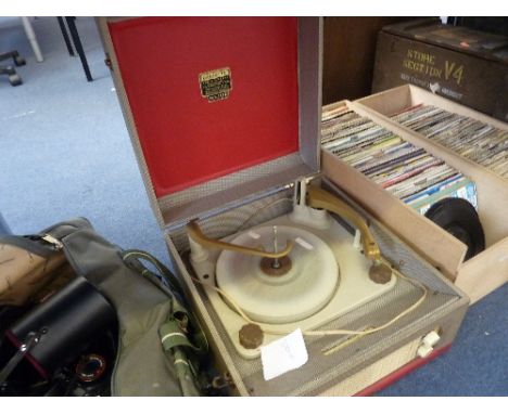 DANSETTE MAJOR RECORD PLAYER, in grey and red