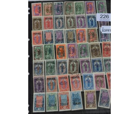 Chad. 1922 to 1931 near complete fresh mint collection