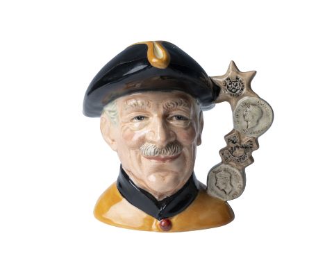 A rare and exceptional Chelsea Pensioner D6833 character jug, presented in a prototype colorway that sets it apart from stand
