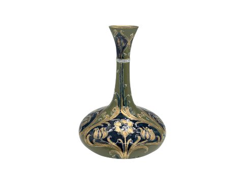 A stunning example of early William Moorcroft artistry for James Macintyre &amp; Co., this vase features the intricate Art No