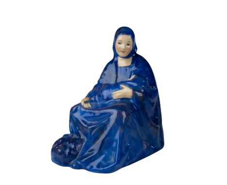 This exceptional Royal Doulton figurine, Madonna of the Square, is a rare colorway designed by esteemed sculptor Phoebe Stabl