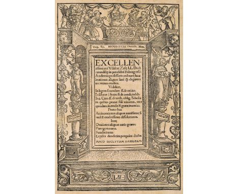 Zasius, Ulrich.Lucubrationes aliquot sane que elegantes, nec minus eruditae [...] item orationes aliquot vario genere. Mit br