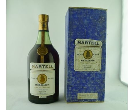 MARTELL "MEDALLION" VSOP FINE CHAMPAGNE COGNAC (Liqueur Brandy) 70 degrees proof - 1 magnum bottle (size not stated on bottle