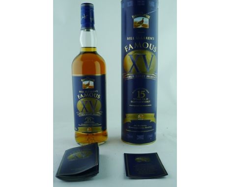 FAMOUS GROUSE XV Bill McLaren's World Rugby Select Limited Edition 15 year old Scotch Whisky, 1 bottle in presentation tube 