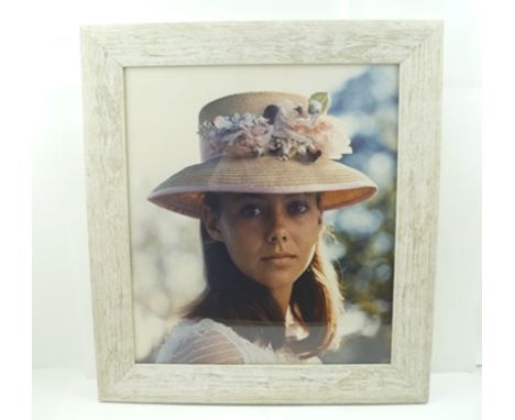 A FRAMED PHOTOGRAPHIC PORTRAIT OF JENNY AGUTTER, 43cm x 38cm, framed and glazed, bears inscription verso 
