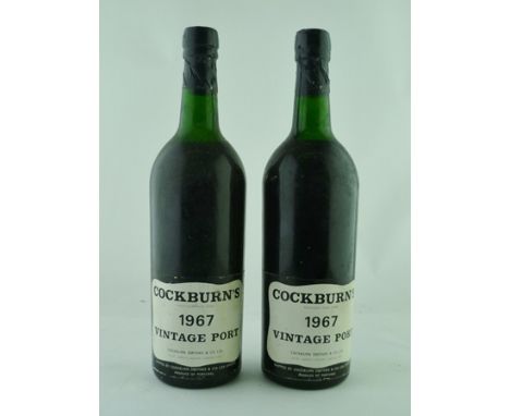 COCKBURNS' 1967 vintage port, 2 bottles 