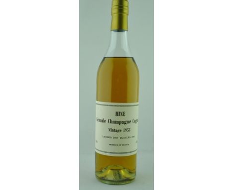 HINE GRANDE CHAMPAGNE COGNAC, 1955, 1 bottle 