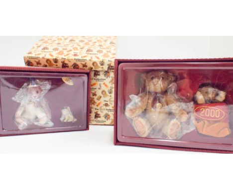 2 Limited Edition miniature Steiff ceramic bears in boxes 