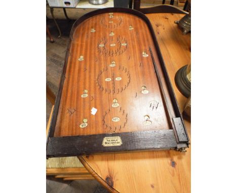 Bagatelle board complete with balls 