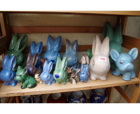 A collection of Sylvac and other similar rabbits etc.&nbsp; 