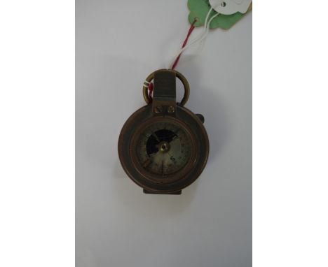 A scarce brass military compass,&nbsp;inscribed 'H Company, Artists' Rifles 1913', with original paper tag; together with an 