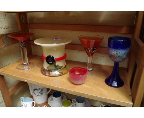 A small collection of Kosta Boda art glass, signed. 