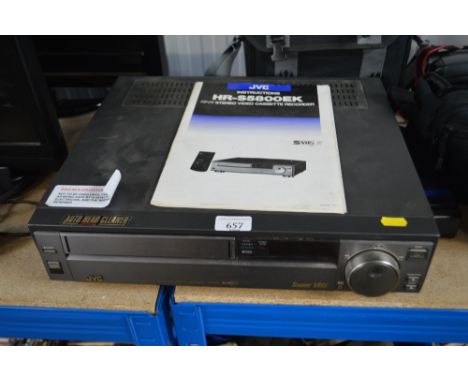 A JVC stereo/video/cassette recorder