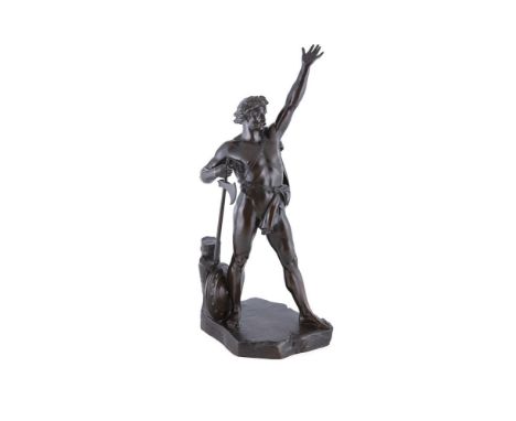 JOHN HENRY FOLEY RHA RA (1818-1874)CaractacusBronze, 80cm highSigned 'J.H. Foley RA, London 1860' and stamped 'ELKINGTON &amp